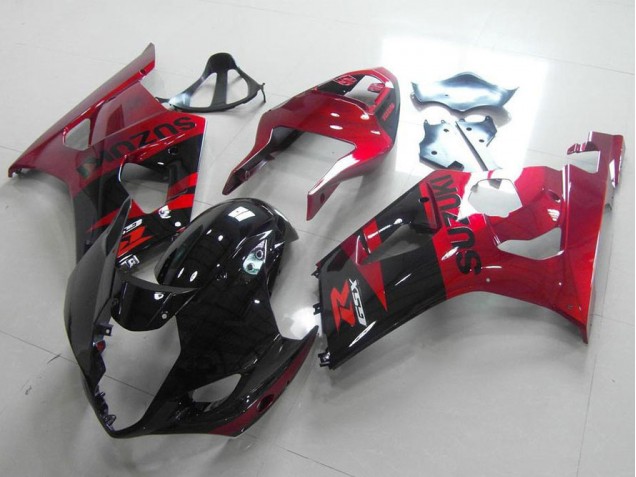 2003-2004 Black Red GSXR 1000 Motorcycle Fairing