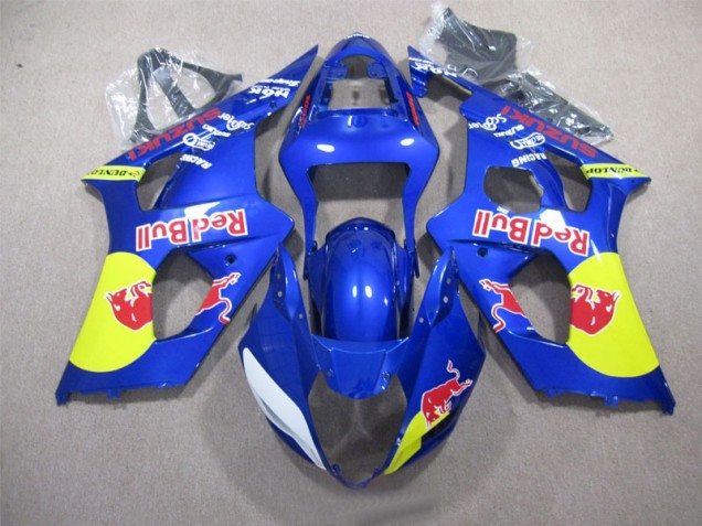 2003-2004 Blue Red Bull GSXR 1000 Motorcycle Fairings 2003-2004 Blue Red Bull GSXR 1000 Motorcycle Fairings