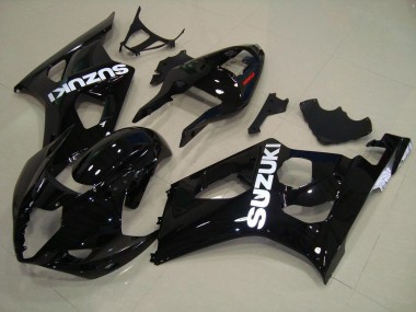 2003-2004 Glossy Black GSXR 1000 Motorcycle Fairings