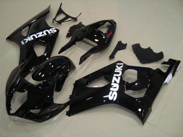 2003-2004 Glossy Black GSXR 1000 Motorcycle Fairings 2003-2004 Glossy Black GSXR 1000 Motorcycle Fairings