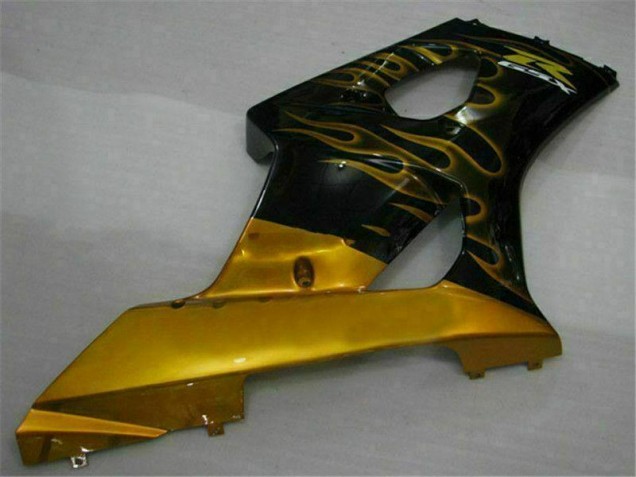 2003-2004 Gold Black GSXR 1000 Motorcycle Fairings 2003-2004 Gold Black GSXR 1000 Motorcycle Fairings