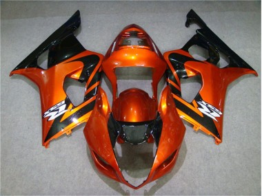 2003-2004 Orange Black GSXR 1000 Motorcycle Fairings