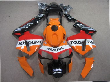 2003-2004 Orange Black Repsol CBR600RR Motorcycle Fairings