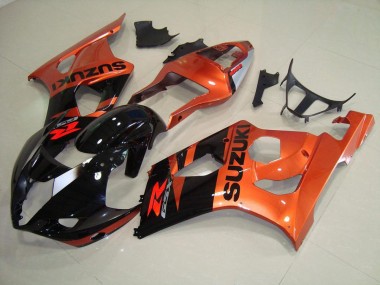 2003-2004 Orange and Black GSXR 1000 Motorcycle Fairings