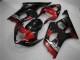 2003-2004 Red Black GSXR 1000 Motorcycle Fairings 2003-2004 Red Black GSXR 1000 Motorcycle Fairings