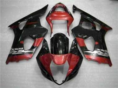 2003-2004 Red Black GSXR 1000 Motorcycle Fairings
