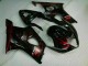 2003-2004 Red Flame GSXR 1000 Motorcycle Fairings 2003-2004 Red Flame GSXR 1000 Motorcycle Fairings