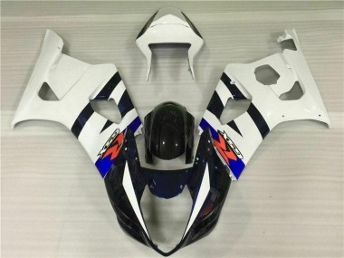 2003-2004 White Black GSXR 1000 Motorcycle Fairing Kits
