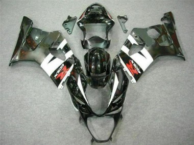2003-2004 White Black GSXR 1000 Motorcycle Fairings