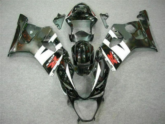 2003-2004 White Black GSXR 1000 Motorcycle Fairings 2003-2004 White Black GSXR 1000 Motorcycle Fairings