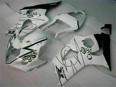 2003-2004 White GSXR 1000 Motorcycle Fairings