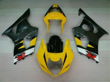 2003-2004 Yellow Black GSXR 1000 Motorcycle Fairings