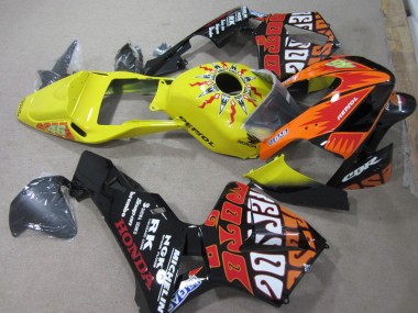 2003-2004 Yellow Black Repsol 46 CBR600RR Motorcycle Fairings