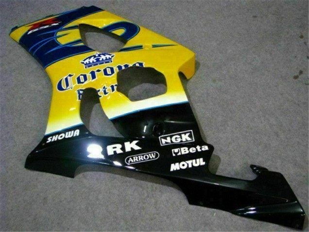 2003-2004 Yellow Blue GSXR 1000 Motorcycle Fairings 2003-2004 Yellow Blue GSXR 1000 Motorcycle Fairings
