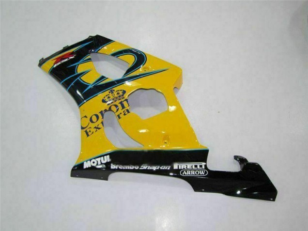 2003-2004 Yellow GSXR 1000 Motorcycle Fairings