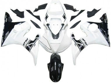 2003-2005 Black White Tribal YZF R6 Motorcycle Fairings
