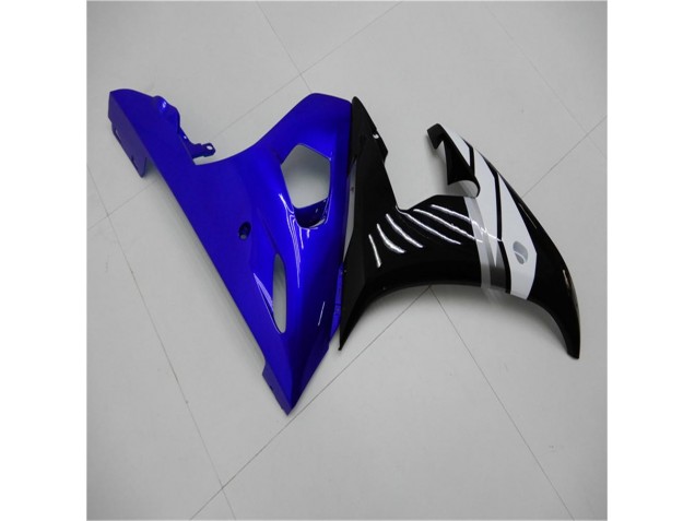 2003-2005 Blue White Black YZF R6 Motorcycle Fairings 2003-2005 Blue White Black YZF R6 Motorcycle Fairings