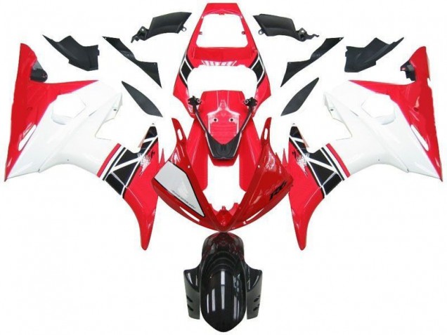 2003-2005 Red White Black YZF R6 Motorcycle Fairing
