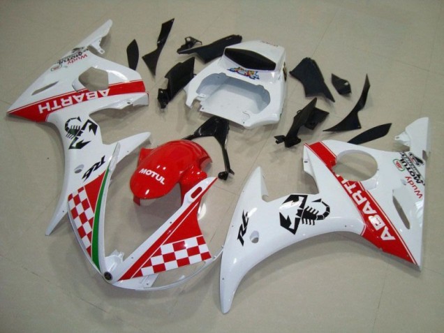 2003-2005 Red White YZF R6 Motorcycle Bodywork 2003-2005 Red White YZF R6 Motorcycle Bodywork