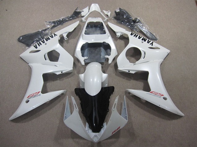 2003-2005 White YZF R6 Motorcycle Fairing 2003-2005 White YZF R6 Motorcycle Fairing
