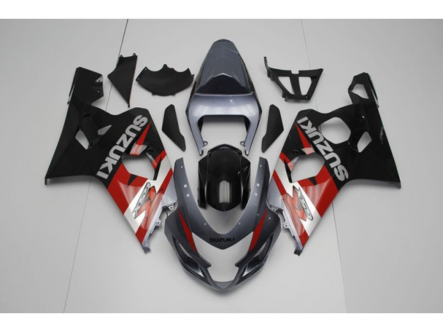 2004-2005 Black Red GSXR 750 Motorcycle Fairings 2004-2005 Black Red GSXR 750 Motorcycle Fairings