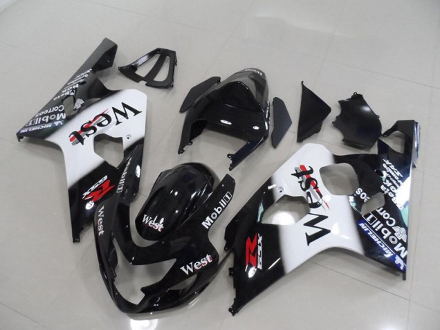 2004-2005 Black West GSXR 750 Motorcycle Fairings 2004-2005 Black West GSXR 750 Motorcycle Fairings