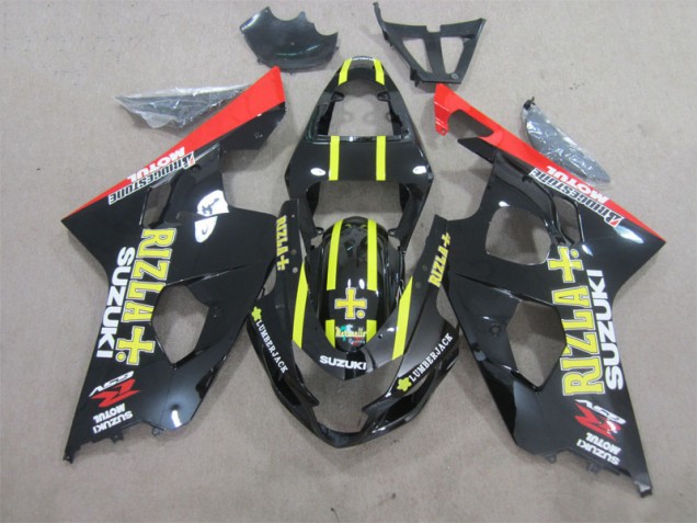 2004-2005 Black Yellow Rizla GSXR 600 Motorcycle Fairing 2004-2005 Black Yellow Rizla GSXR 600 Motorcycle Fairing