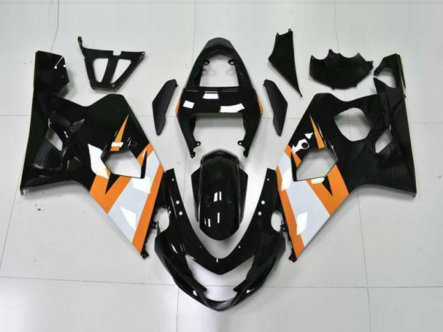 2004-2005 Orange Black GSXR 600/750 Motorcycle Fairings 2004-2005 Orange Black GSXR 600/750 Motorcycle Fairings
