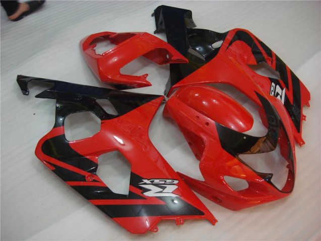 2004-2005 Red Black GSXR 600/750 Motorcycle Fairing 2004-2005 Red Black GSXR 600/750 Motorcycle Fairing