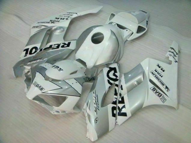 2004-2005 Silver White Repsol CBR1000RR Motorcycle Fairings 2004-2005 Silver White Repsol CBR1000RR Motorcycle Fairings