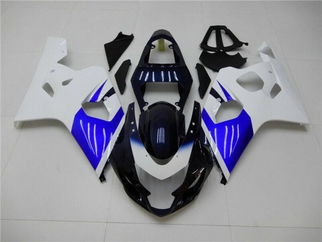 2004-2005 White Blue GSXR 600/750 Motorcycle Fairings 2004-2005 White Blue GSXR 600/750 Motorcycle Fairings