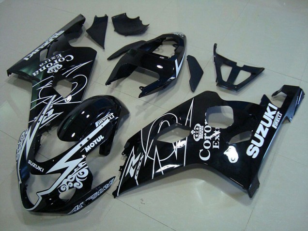 2004-2005 White Corona Extra Motul GSXR 750 Motorcycle Fairings