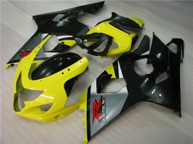 2004-2005 Yellow Black GSXR 600/750 Motorcycle Fairing 2004-2005 Yellow Black GSXR 600/750 Motorcycle Fairing