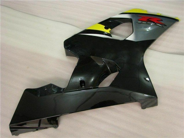 2004-2005 Yellow Black GSXR 600/750 Motorcycle Fairing 2004-2005 Yellow Black GSXR 600/750 Motorcycle Fairing