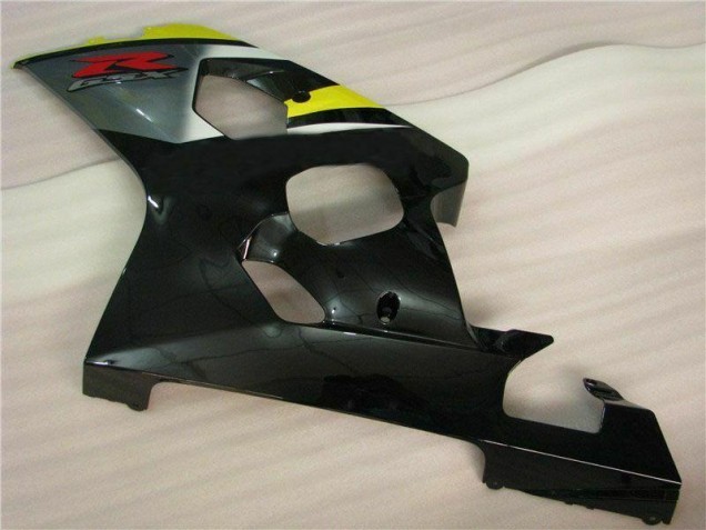 2004-2005 Yellow Black GSXR 600/750 Motorcycle Fairing 2004-2005 Yellow Black GSXR 600/750 Motorcycle Fairing