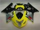 2004-2005 Yellow Black GSXR 600/750 Motorcycle Fairing 2004-2005 Yellow Black GSXR 600/750 Motorcycle Fairing