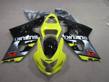 2004-2005 Yellow Black GSXR 600 Motorcycle Fairings
