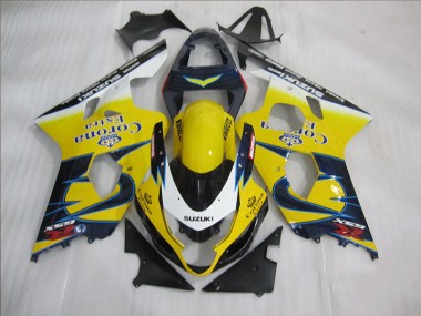 2004-2005 Yellow Blue Corona Extra GSXR 600 Motorcycle Fairings