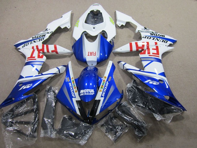 2004-2006 Blue White Motul Fiat YZF R1 Motorcycle Fairings 2004-2006 Blue White Motul Fiat YZF R1 Motorcycle Fairings