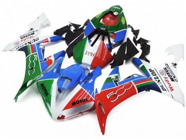 2004-2006 Green Red Blue White YZF R1 Motorcycle Fairings 2004-2006 Green Red Blue White YZF R1 Motorcycle Fairings