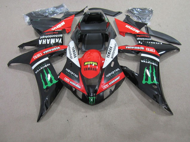 2004-2006 Red White Black Motul YZF R1 Motorcycle Fairings 2004-2006 Red White Black Motul YZF R1 Motorcycle Fairings