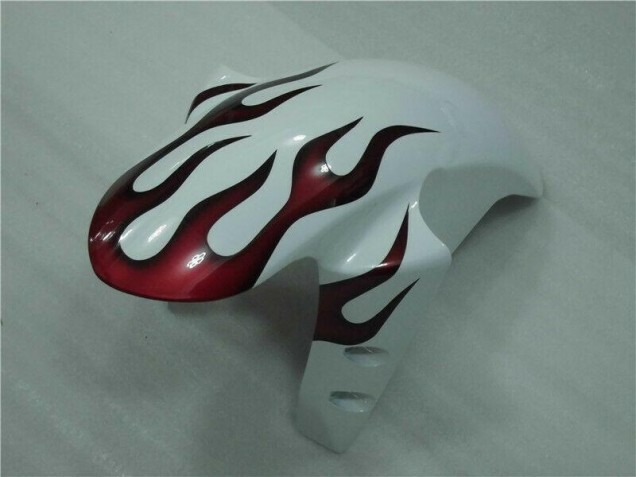 2004-2006 White Red Flame YZF R1 Motorcycle Fairings 2004-2006 White Red Flame YZF R1 Motorcycle Fairings