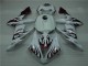 2004-2006 White Red Flame YZF R1 Motorcycle Fairings 2004-2006 White Red Flame YZF R1 Motorcycle Fairings