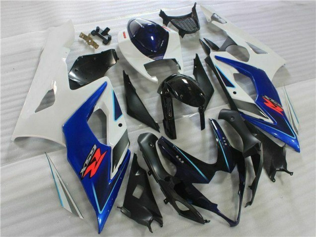 2005-2006 Black Blue White GSXR 1000 Motorcycle Fairings 2005-2006 Black Blue White GSXR 1000 Motorcycle Fairings