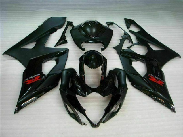 2005-2006 Black GSXR 1000 Motorcycle Fairings 2005-2006 Black GSXR 1000 Motorcycle Fairings