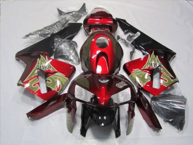 2005-2006 Black Red CBR600RR Motorcycle Fairing Kits