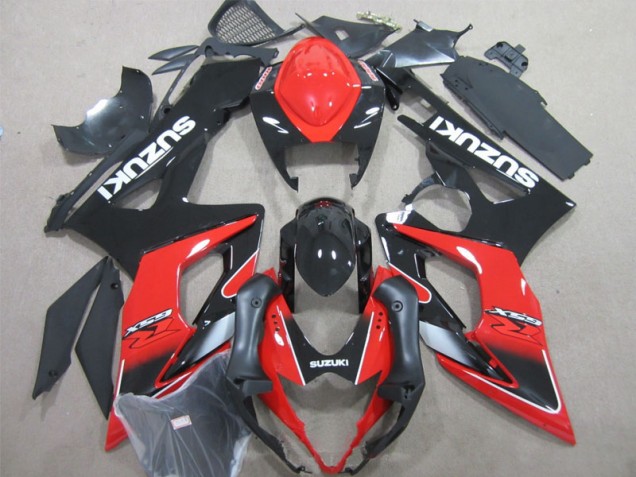 2005-2006 Black Red GSXR 1000 Motorcycle Fairings 2005-2006 Black Red GSXR 1000 Motorcycle Fairings
