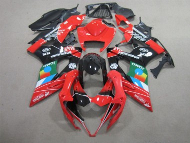 2005-2006 Black Red Green GSXR 1000 Motorcycle Fairings