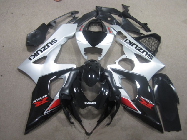 2005-2006 Black White GSXR 1000 Motorcycle Fairings 2005-2006 Black White GSXR 1000 Motorcycle Fairings