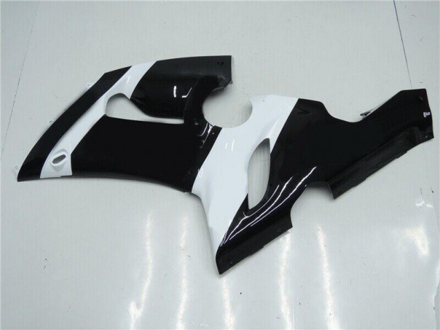 2005-2006 Black White ZX6R Motorcycle Fairings 2005-2006 Black White ZX6R Motorcycle Fairings
